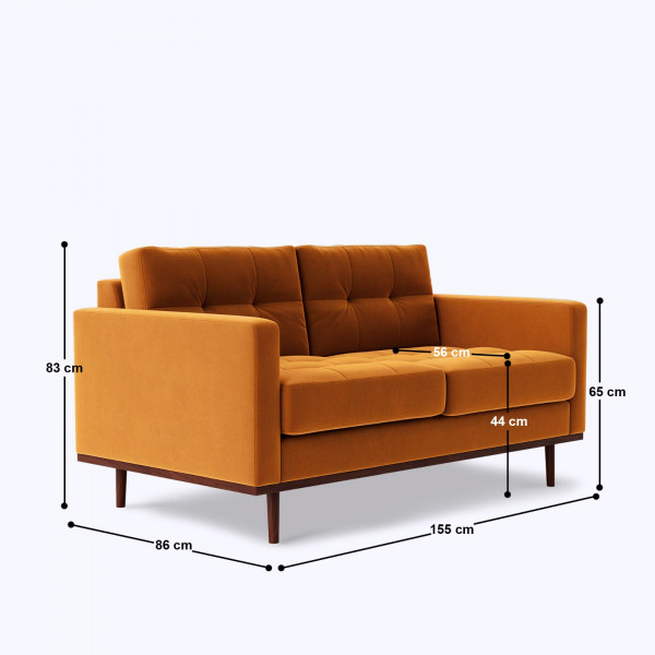 Reveltin 2 Seater Sofa - 61" on rent