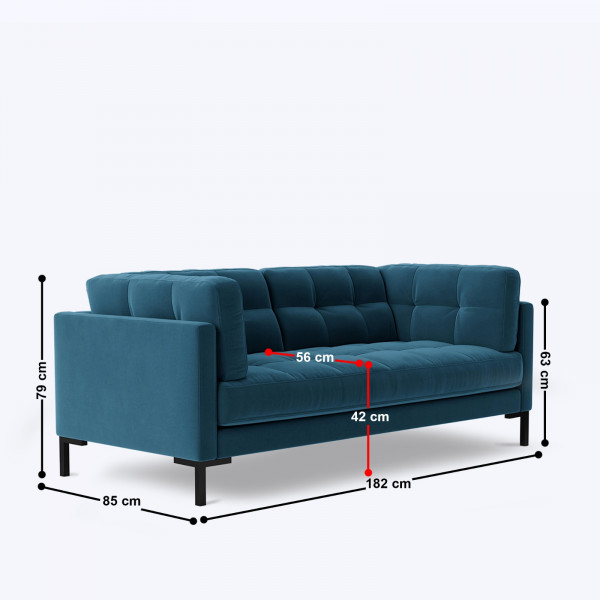 Tirreno 3 Seater Sofa - 72" on rent