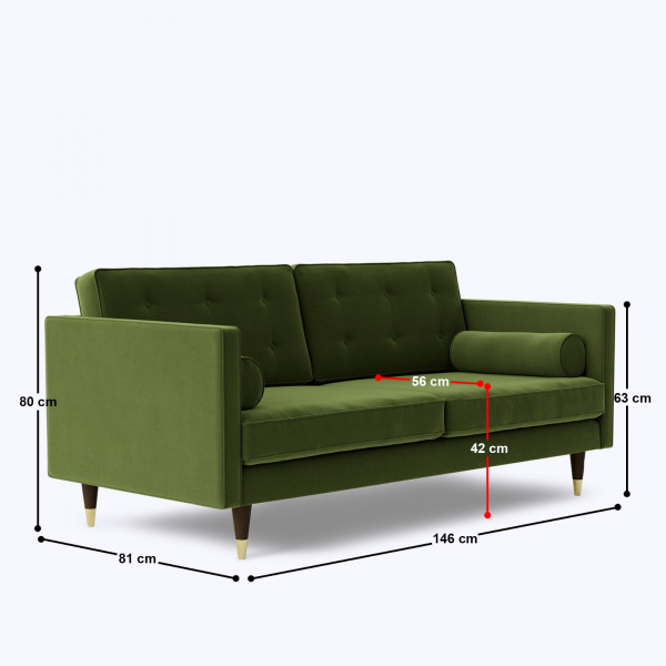 Zenotta 2 Seater Sofa - 57.5 on rent