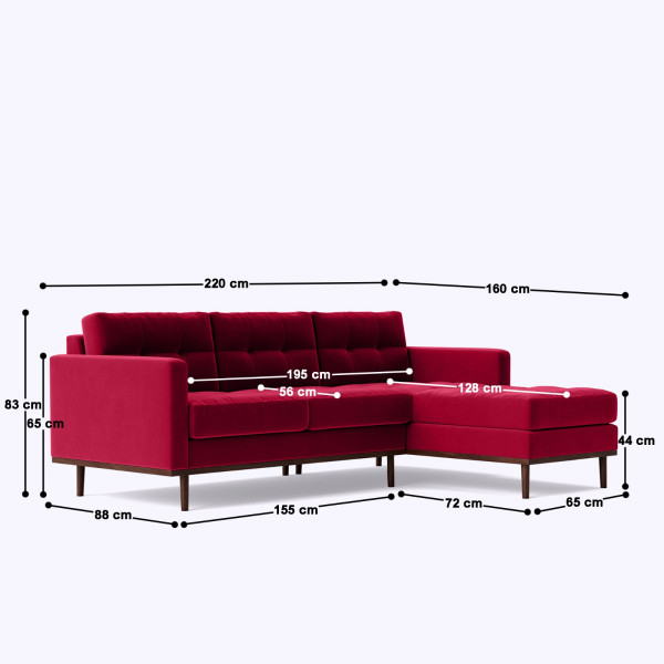 Reveltin L Shape Sofa on rent