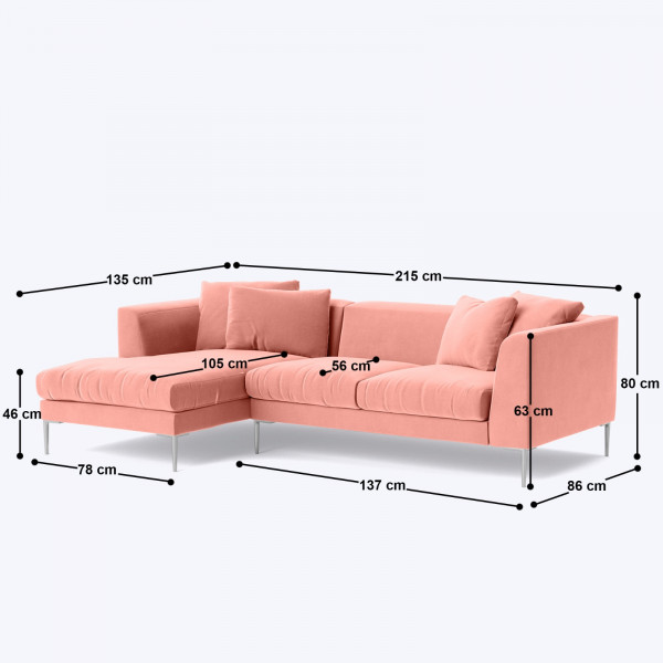 Hybo L Shape Sofa - 85 on rent