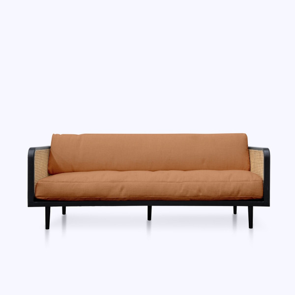 Angus Rattan 3 Seater Sofa - 75" on rent