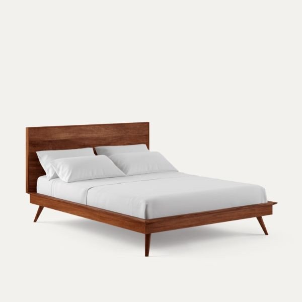 Pluton Solid Wood Scandinavian Style Bed on rent