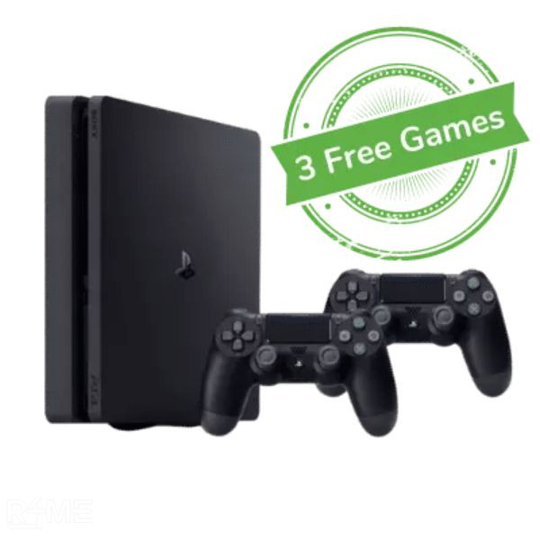 PS4 w/2 Controller [3 Free Games] on rent