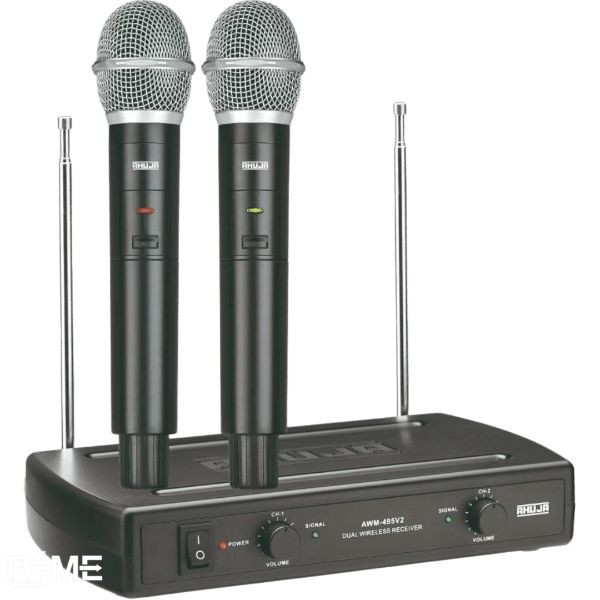 Ahuja Dual Hand Wireless Microphone AWM-495V2 on rent